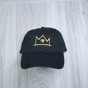 Third Eye Crown Gold Black Dad Hat